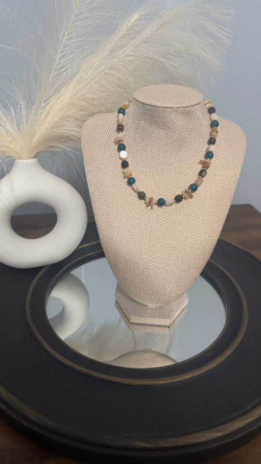 Blue Thread Necklace
